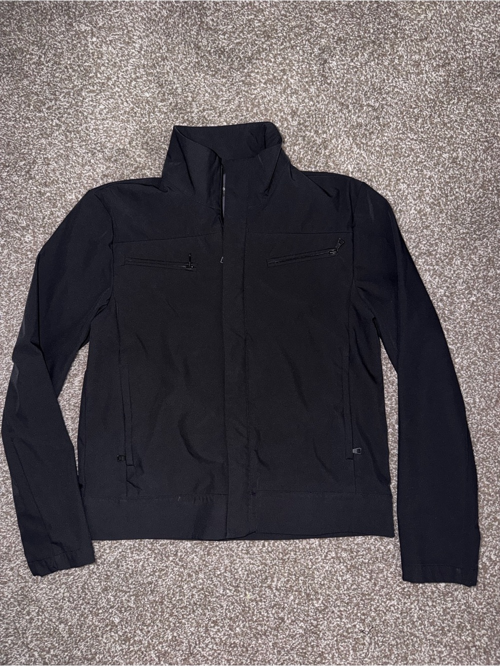 Kenneth Cole Black Lightweight Shirt Jacket
